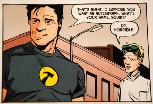 Captain Hammer is obnoxious even in print!
